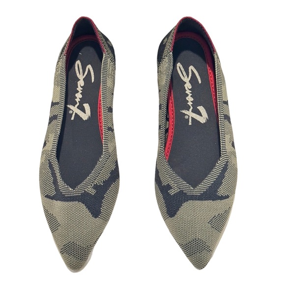 SEVEN 7 ELSA POINT CAMOUFLAGE FLATS SZ 7 - Picture 3 of 5